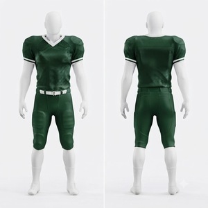 Uniforme de Fútbol Americano Personalizado Verde, Ropa Deportiva Transpirable - Product Image 1