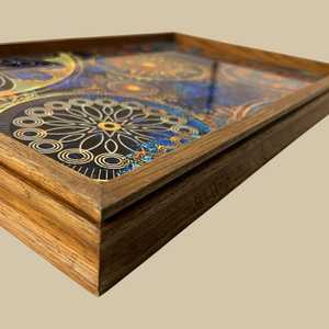 ถาดเสิร์ฟพุดดิ้งทรงสี่เหลี่ยมขนาดคิงไซส์ ดีไซน์หรูหรา ถาดเสิร์ฟเคลือบลายพิเศษ พร้อมจัดส่งทั่วโลก ประเทศอินเดีย - Product Image 5