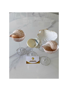 Good Price Artistic Handmade Natural Snail Shell Wine Glass Decorative Goblet Seashell Cup For Coastal Wedding Party Bar Decor - Product Image 1
