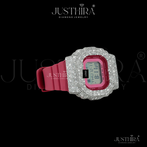 Montre de marque avec lunette carrée sertie de diamants, en moissanite VVS de qualité supérieure - Montre en argent 925 style hip-hop pour homme ou femme - Product Image 3