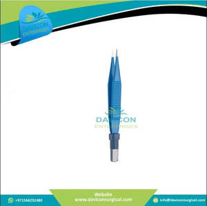 Fórceps bipolares aislados ADSON de 12cm con punta de 1mm Fuente de energía eléctrica Material plástico de acero Base de instrumentos quirúrgicos - Product Image 4