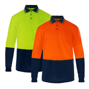 เสื้อทำงานสะท้อนแสงแบบ Hi Vis ANSI Class 3 สีส้มเรืองแสง เสื้อโปโลเพื่อความปลอดภัยสำหรับงานก่อสร้าง จราจร ความปลอดภัย เสื้อผ้าทำงาน แห้งเร็ว - Product Image 4