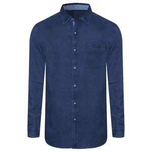 Camisa de mezclilla occidental de manga larga con costuras modernas para hombre, corte regular, informal, ¡gran oferta para hombres! - Product Image 3