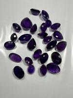 Ametiste violette naturelle, taille poire, taille ovale, pierres précieuses en vrac, pierres facettées pour la fabrication de bijoux, BU GEMS Afrique, 5-10 carats