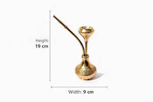 Chicha décorative en laiton de qualité supérieure, pièce maîtresse artisanale pour la décoration du salon, du bureau et de l'hôtel - Product Image 5
