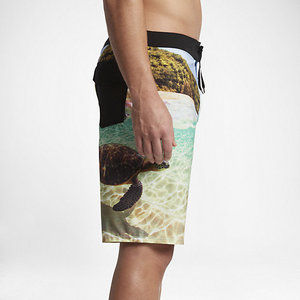 Shorts de Baño para Hombre, 100% Algodón, con Logotipo Frontal, Secado Rápido, Cintura con Cordón Ajustable, Corte Medio - Product Image 3
