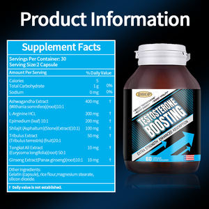 DHOP Pure Mannelijke Kracht & Uithoudingsvermogen Capsules Krachtige Mengsel van Ashwagandha, Tribulus, Epimedium & Meer - Product Image 6