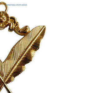 Wholesale Customized Gold Plated Embroidered Eco-Friendly Masonic Regalia <b>Collar</b> Jewels Set with Magnet Attachment OEM Services - Product Image 4