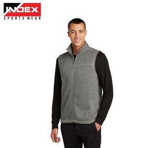Gilet polaire premium pour homme, sans manches, chaud, avec fermeture éclair, pour l'hiver, décontracté, pour sports de plein air, vente en gros - Product Image 4