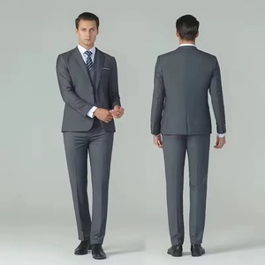 Traje de Negocios Jinteng para Hombre, Corte Entallado, Tallas Grandes, Tres Piezas, Cierre de un Botón, Transpirable e Impermeable, Incluye Chaqueta, Chaleco y Camisa - Product Image 6