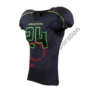 Maillot de football américain unisexe de qualité supérieure, nouveau design personnalisé, respirant, style manches courtes - Product Image 1
