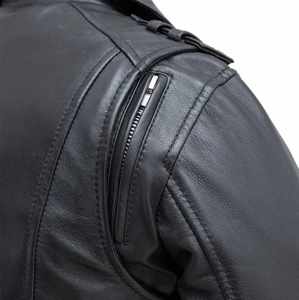 Veste en cuir florale brodée à la main pour femmes, veste authentique avec broderie florale, veste moto personnalisée tendance - Product Image 3