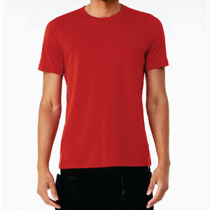 T-shirt blanc à manches courtes pour homme, col rond, coupe classique, couleur unie, style décontracté, tissu jersey 100% coton - Product Image 5