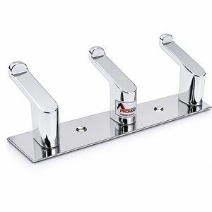 Modern Stainless Steel Triple Wall Hook Rack Heavy Duty Rustproof <b>Coat</b> Hanger Wall Mounted Organizer for Clothes, Towels, <b>Robes</b> - Product Image 1