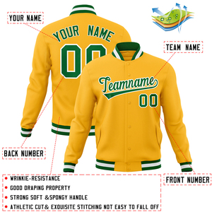 Custom Luxury Black Leather Varsity Jacket for Men with Stand Collar Waterproof & Breathable Front Logo - Product Image 4