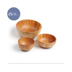 Bol à riz en bois naturel pur, de qualité alimentaire, léger, vaisselle de table, best-seller - Product Image 1