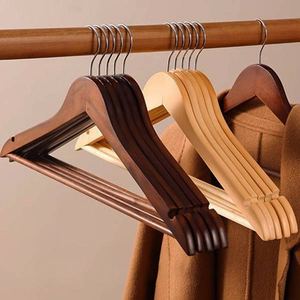 Wooden Clothing Hangers With Stainless Steel Hooks Non-Slip <b>Coat</b> Suit Organizer For Closet Minimalist Design - Product Image 4
