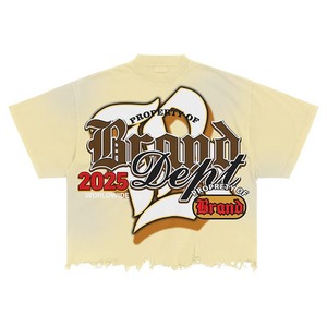 เสื้อยืดแขนยาวผ้าฝ้ายหนานุ่มลายปะติดปะต่อสองชั้น พิมพ์ลายซิลค์สกรีนทรงโอเวอร์ไซส์ สไตล์ทางการสำหรับผู้ชาย - Product Image 2