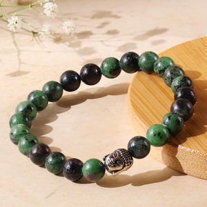 High Quality Ruby fuchsite <b>Beads</b> Buddha <b>Bracelet</b> Romantic Gift Fashion Charm Jewelry for <b>Men</b> Women Energy Meditation - Product Image 3