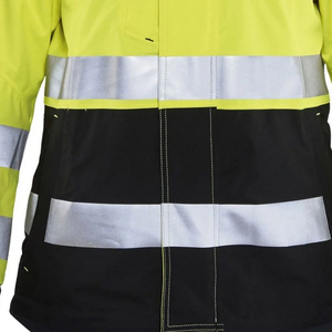 เสื้อแจ็คเก็ตนิรภัยสะท้อนแสงกันน้ำกันลมสำหรับงานอุตสาหกรรมและก่อสร้าง ผลิตจากโพลีเอสเตอร์คุณภาพสูง เหมาะสำหรับทุกเพศ - Product Image 4