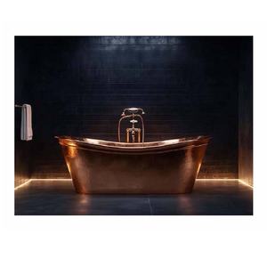 อ่างอาบน้ำทำด้วยมืออ่างอาบน้ำทองแดงแข็งสุดหรูสำหรับห้องน้ำ - Product Image 2
