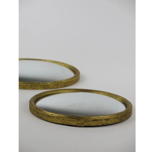 Modern Metal Convex Gold <b>Wall</b> <b>Mirror</b> Bullseye Decorative <b>Mirror</b> for Living Room Entryway & Home Decor - Product Image 2