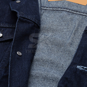Veste en jean unie surdimensionnée pour homme, la plus vendue, sur mesure, dernier design, prix abordable, service OEM, veste d'hiver pour homme - Product Image 6