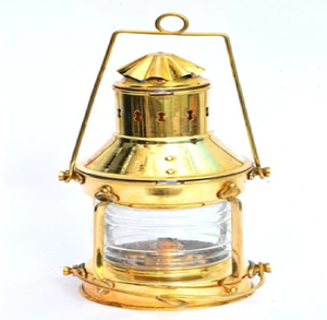 Premium decorative brass tabletop <b>stove</b> oil lantern with lit glass globe cover, available at wholesale prices. - Product Image 3