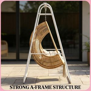 Struttura Bianca Portante per Sedia a Dondolo a Forma di Uovo per Altalene da Giardino - Product Image 2