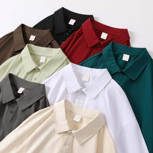 เสื้อโปโลชาย สินค้าขายดี ดีไซน์ใหม่ รับทำโลโก้ สีพื้น ระบายอากาศได้ดี เสื้อยืดโปโลสำหรับผู้ชาย - Product Image 3