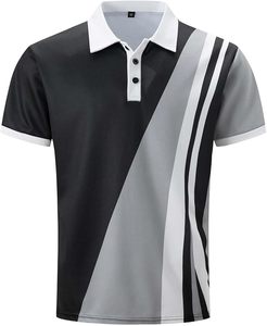 Chemises à manches courtes pour hommes, tricotées, de haute qualité, très vendues, avec logo personnalisé brodé, pour le golf et les occasions décontractées - Product Image 1