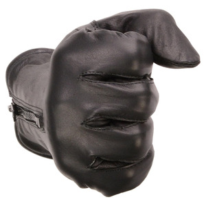 Gants d'hiver chauds pour homme en cuir de mouton véritable avec logo personnalisé, doublure en polyester, pour la conduite quotidienne, décontractés et sportifs - Product Image 5