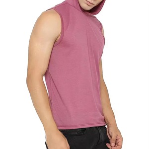 Athletic <b>Workout</b> Casual <b>Hoodies</b> Quick Dry Custom Logo Fitness Solid Color Cotton Gym Short Sleeves men's <b>hoodies</b> - Product Image 3
