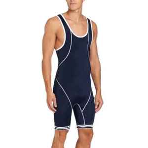 OEM Service Plus Sized Men Custom Wrestling <b>Singlet</b> Athletic Wear Blue Wresting <b>Singlets</b> USA Size Chart Wrestling <b>Singlets</b> - Product Image 3