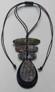 สร้อยคอฮอร์นวินเทจเรียมแฮนด์เมดทันสมัยพร้อมโซ่ลูกปัดเพชรรูปสมอที่ทันสมัยของขวัญสำหรับทุกเพศจากผู้ผลิต - Product Image 2