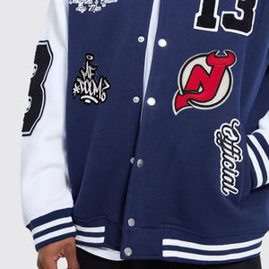 Patches College Baseball <b>jacket</b> for men manufacturer breathable <b>plus</b> <b>size</b> customized winter wool leather varsity <b>jackets</b> - Product Image 6