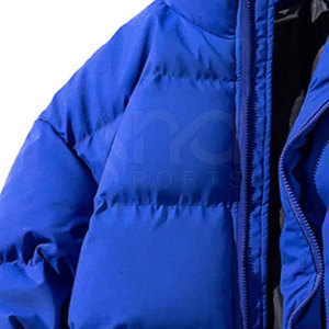 Veste d'hiver matelassée personnalisée à fermeture éclair, en stock, pour homme, en vente en ligne - Product Image 3