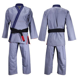 Kimonos de Karate BJJ Negros de Alta Calidad, 480g, 100% Algodón, Logotipo Personalizado, Resistentes al Encogimiento, Secado Rápido, Transpirables, Duraderos, Unisex - Product Image 1