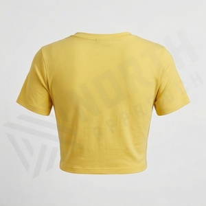 Camiseta Corta Deportiva de Algodón para Mujer, Personalizable, con Estampado Gráfico, Ajustada, para Fitness, Gimnasio, Entrenamiento y Uso Diario - Product Image 2