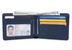 Portefeuille en cuir véritable pour homme, porte-billets fin, pince à billets, organisateur d'argent, vente en gros, qualité supérieure, portefeuilles personnalisables pour homme - Product Image 2