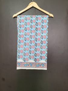 Tissu en coton tricoté écologique imprimé à la main, motif Mughal Butta, large, pour robes et couture pour enfants et femmes, idéal comme cadeau - Product Image 6