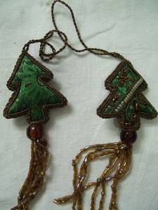 Décorations de Noël de luxe en acrylique, ornements suspendus, broderie manuelle simple face, étoile, papillon pour la maison - Product Image 6