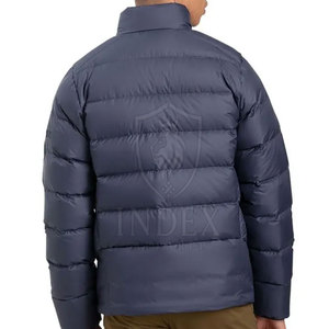 Top Selling Oversized Latest Design <b>Cheap</b> Price Men Canvas <b>Puffer</b> <b>Jacket</b> Custom Made Breathable Lightweight Waterproof Windproof - Product Image 2