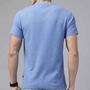 Comfortable Crew Neck Soft Fabric Casual Style T <b>Shirt</b> Stretchable Regular Fit <b>Waffle</b> Fabric Modern Style Wear T Shit - Product Image 4