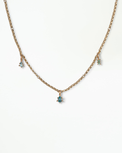 Collar delicado de oro sólido de 14 quilates con colgante de piedra preciosa verde esmeralda, gargantilla de joyería fina para mujer - Product Image 2