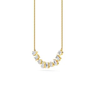 Colgante Delicado de Oro Blanco de 18K con Diamante Cultivado en Laboratorio de 1.39 CTW, Color Esmeralda, para Mujer, Joyería Fina, Regalo para Ocasiones Especiales - Product Image 6