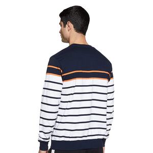 Profesional 2024 de alta calidad con impresión de logotipo personalizado para hombre, sudadera de manga larga de Color blanco liso para hombre, mezcla de algodón - Product Image 3