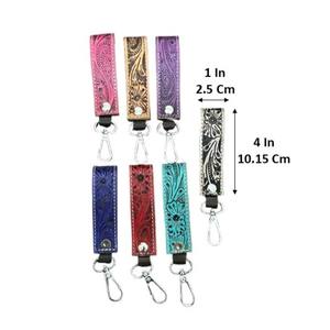 พวงกุญแจหนังวัวแท้สำหรับผู้หญิงพวงกุญแจหนังวัวแท้แบบ2025ใหม่ดีไซน์เนอร์งานแฮนด์เมด - Product Image 2