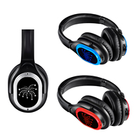 Casque de disco silencieux RF998B UHF 3 canaux 863/915 MHz avec écran LED, portée 500 m, pour location événementielle