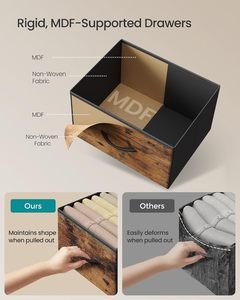 ตู้ลิ้นชักสีน้ำตาลสไตล์โมเดิร์น 9 ช่อง สำหรับเฟอร์นิเจอร์ห้องนอน - Product Image 4